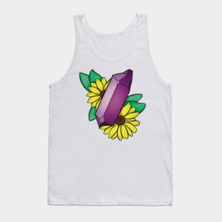 Amethyst and Yellow Flowers Tank Top